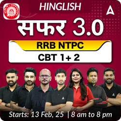 सफर 3.0- Safar 3.0 RRB NTPC New Batch for CBT 1+ 2  | Hinglish | Online Live Classes By Adda247